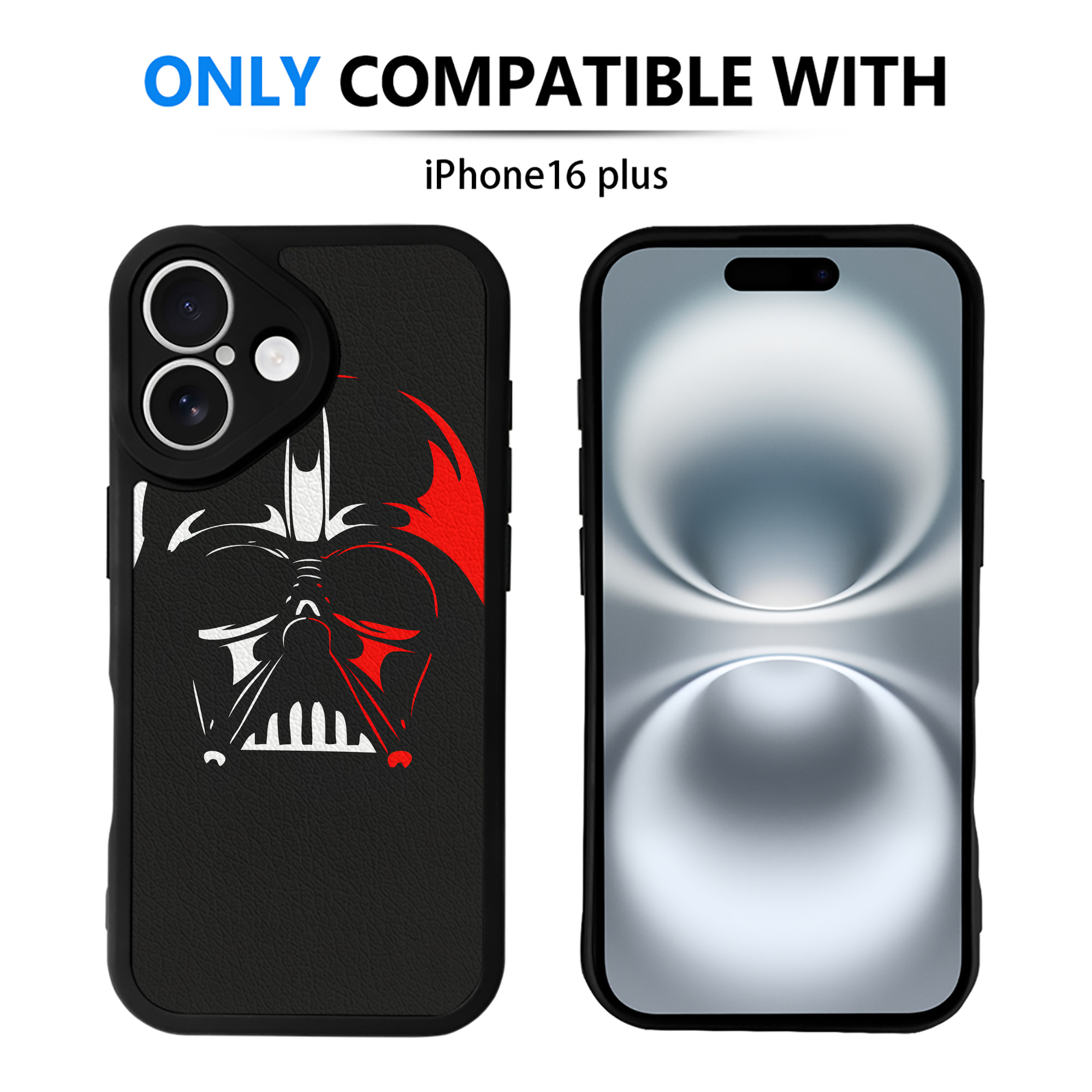 （画像用） スター・ウォーズ Star Wars 【iPhone 16シリーズ対応】シリコンスマホケース（レザー調） 材質：シリコン